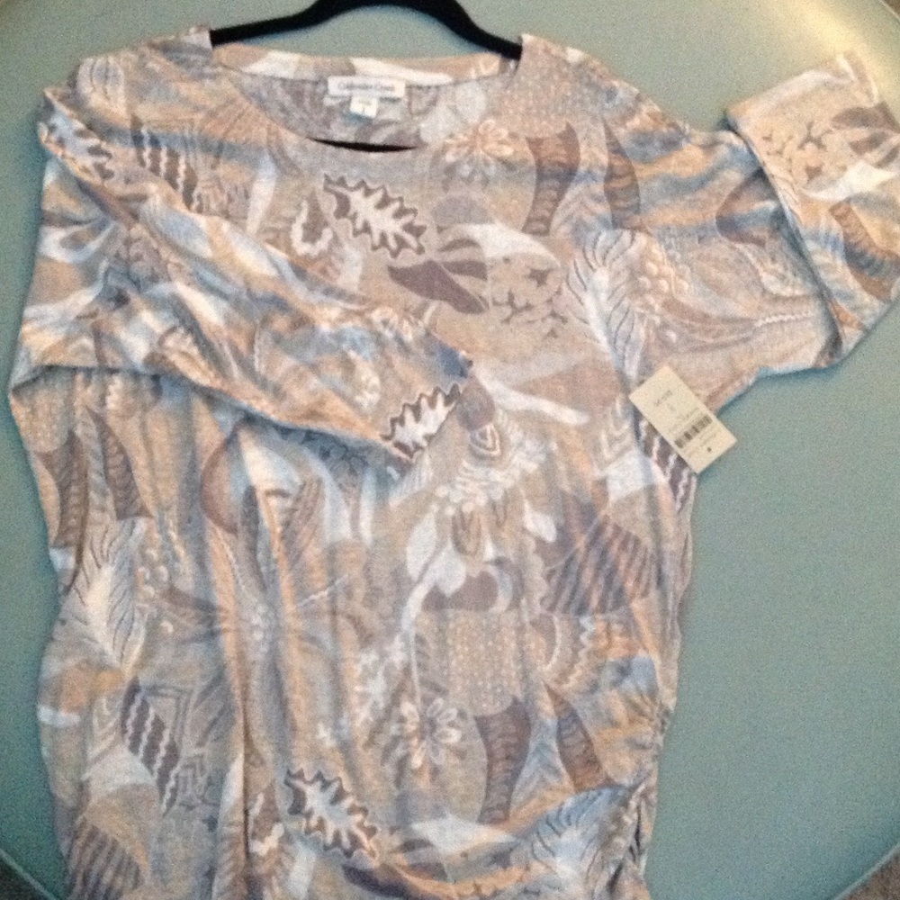 NWT Coldwater Creek Moonglow Tropical Top in S